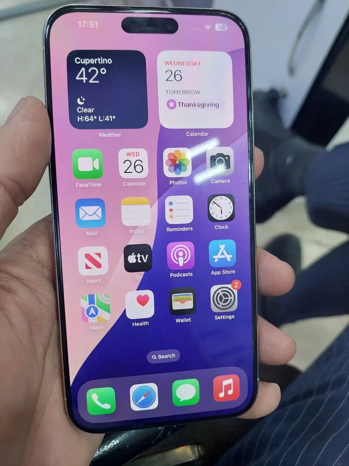 آیفون ۱۵ پرومکس ریجستری باطری ۹۵|موبایل|گناباد, |دیوار