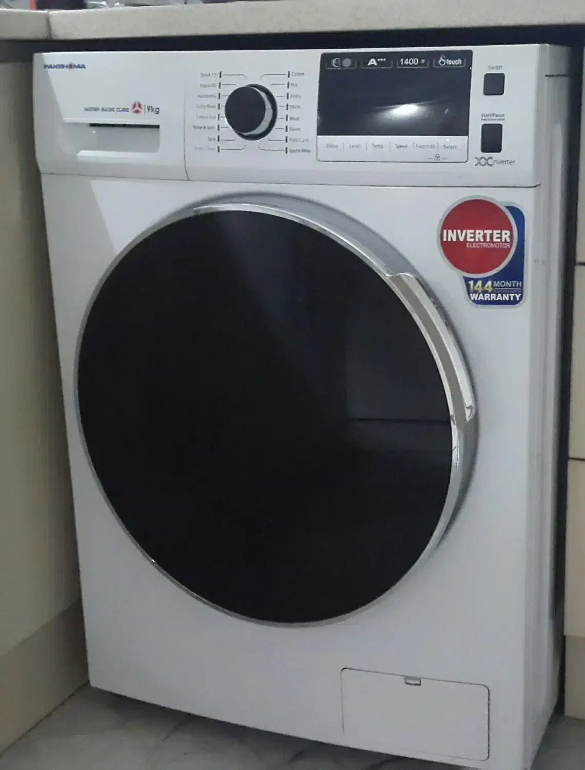 لباسشویی پاکشوما ۹ کیلویی|ماشین لباسشویی و خشک‌کن لباس|تهران, تهرانپارس جنوبی|دیوار