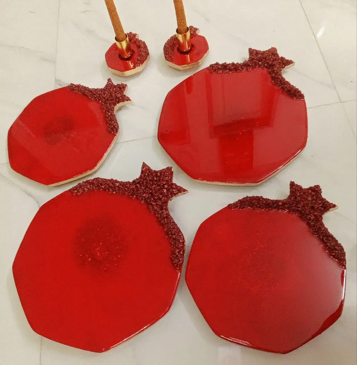 تخته سرو یلدایی رزین|ظروف سرو و پذیرایی|تهران, مشیریه|دیوار