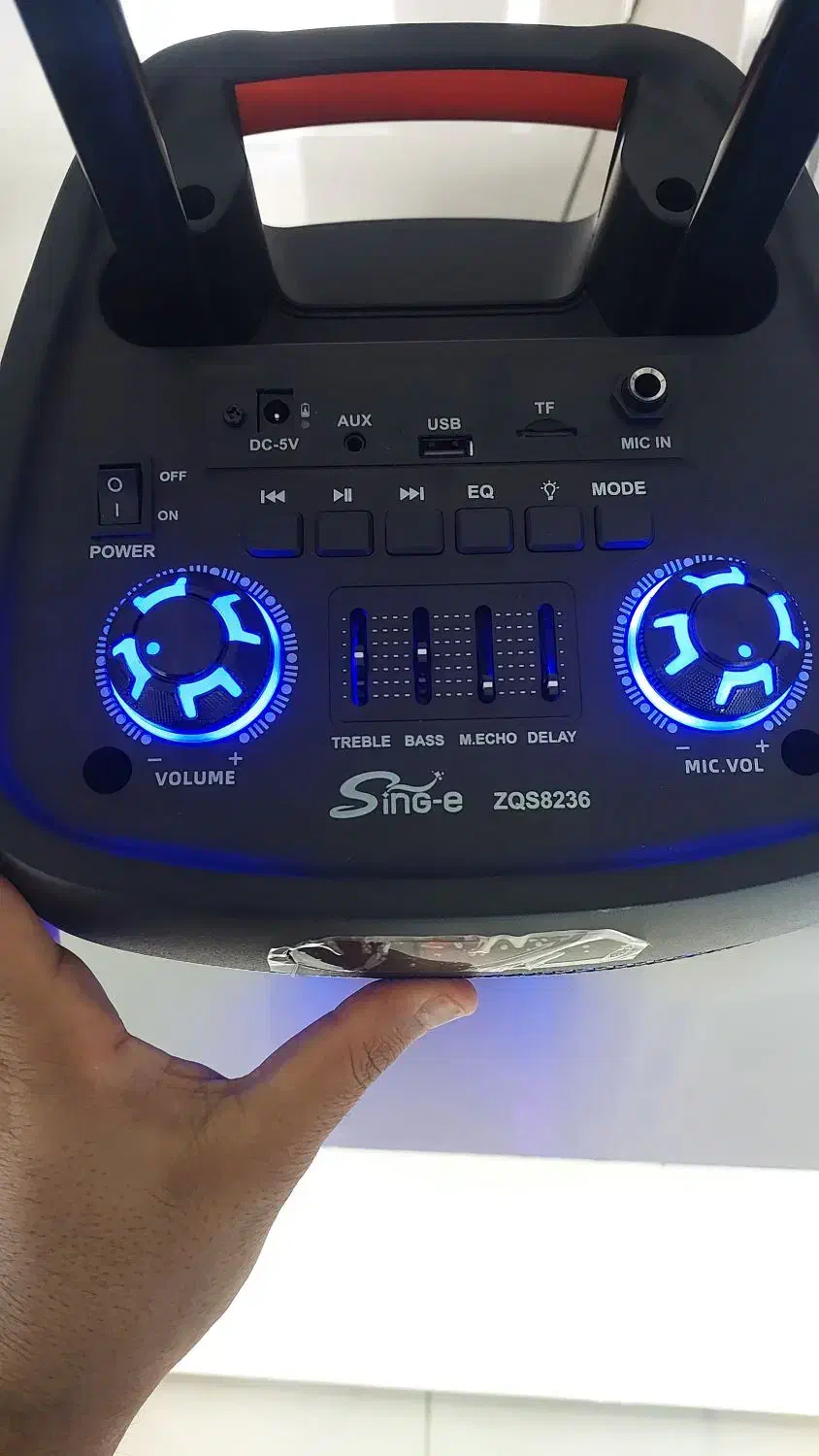 پارتی باکس zqs-8236|پخش‌کننده همراه|دوگنبدان, |دیوار