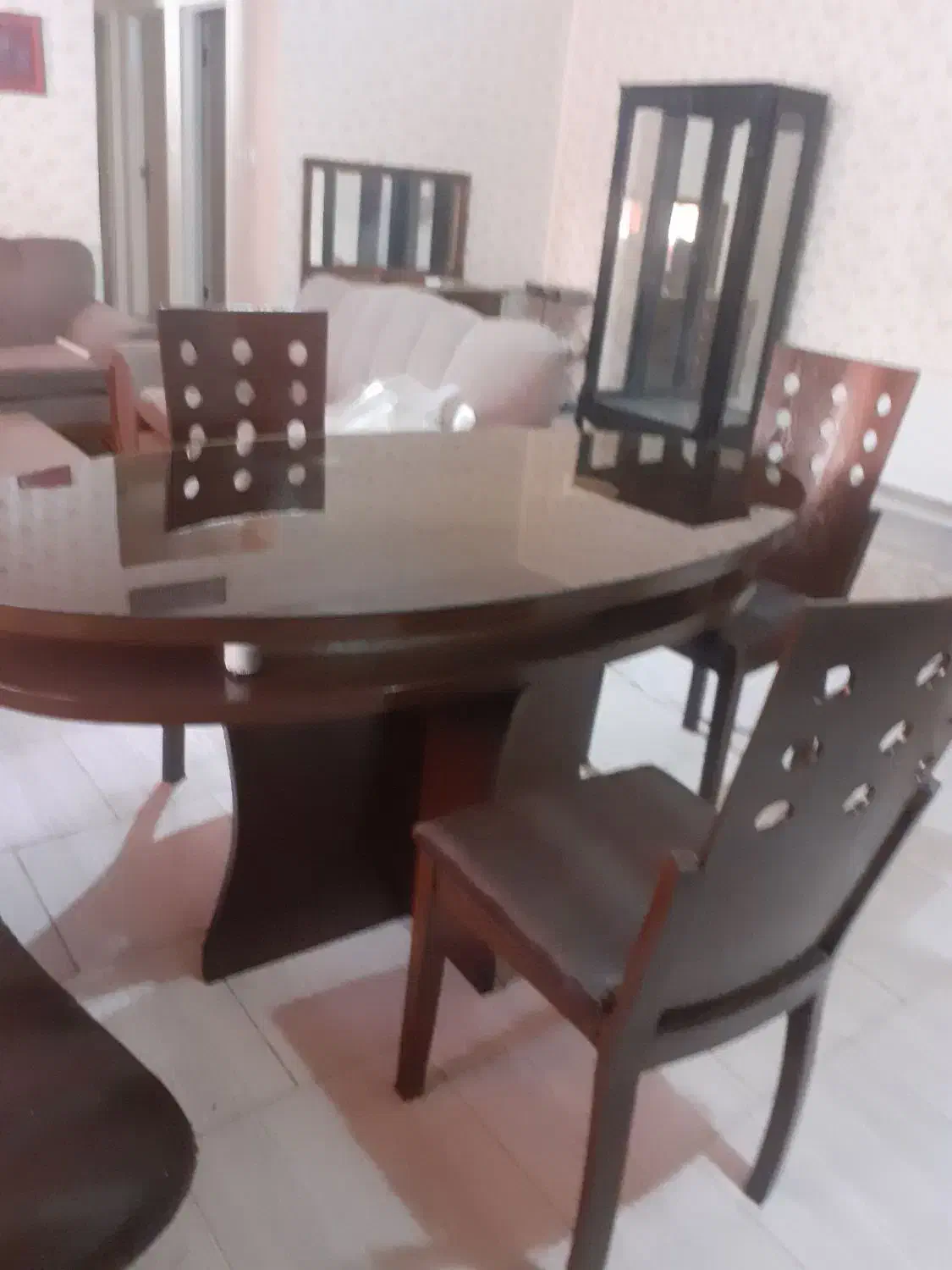 ناهارخوری ۶نفرهاز چوب راش بدون خط وخش|میز و صندلی غذاخوری|کهریزک, |دیوار