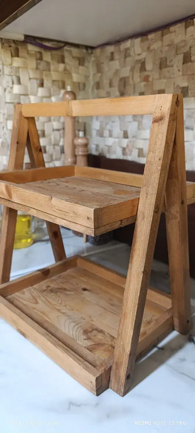 استند چوبی|آب‌چکان و نظم‌دهنده ظروف|فردیس, شهرک ارم|دیوار