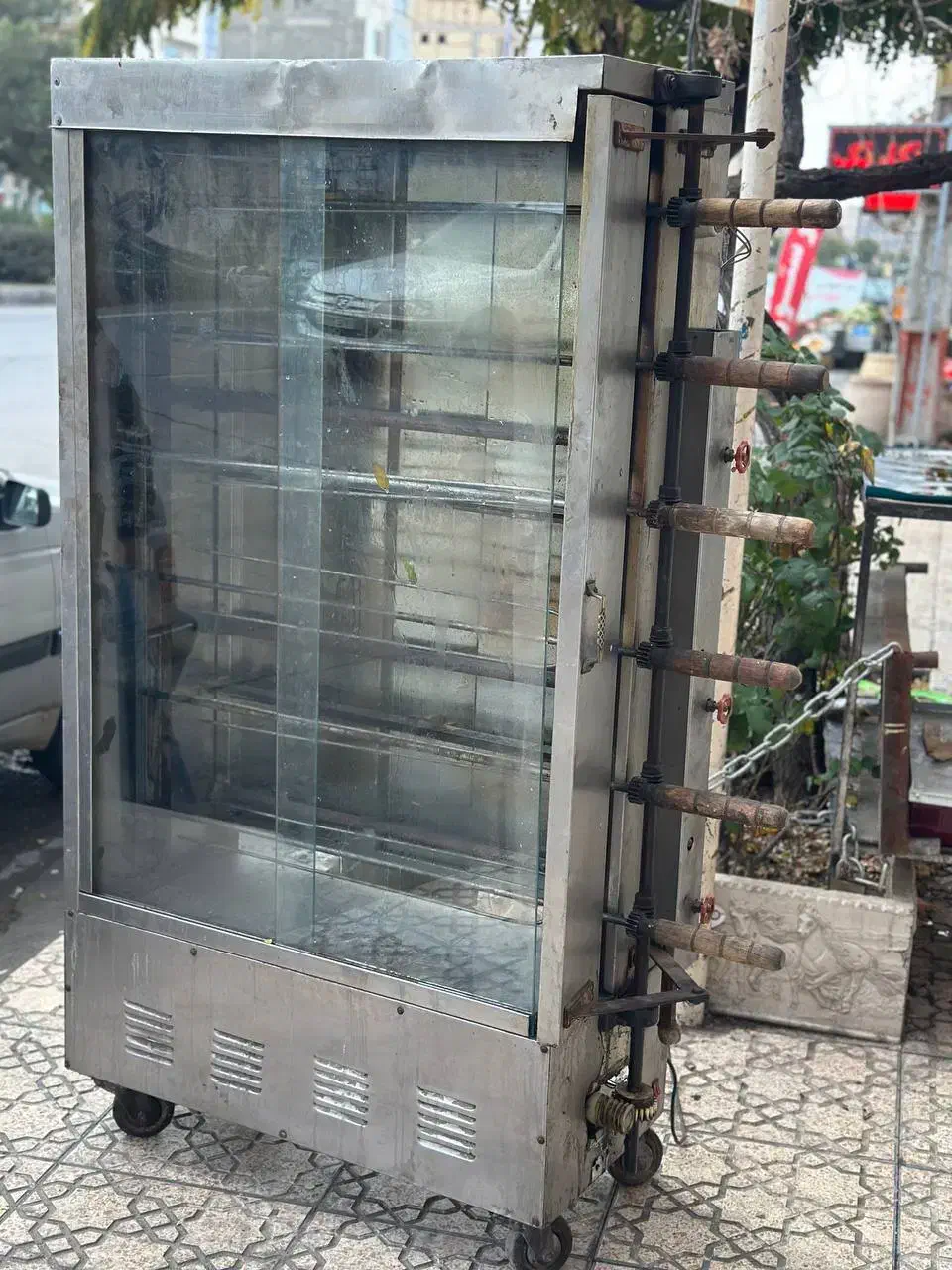 دستگاه مرغ بریان ۶سیخه و سرخ کن برقی|کافیشاپ و رستوران|مرند, |دیوار