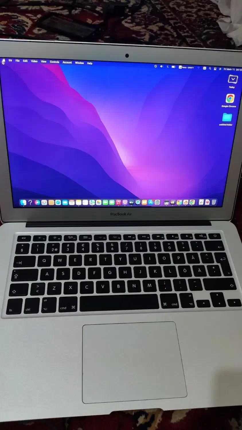 مک بوک ایر MacBook air 2017|رایانه همراه|قم, صفائیه|دیوار
