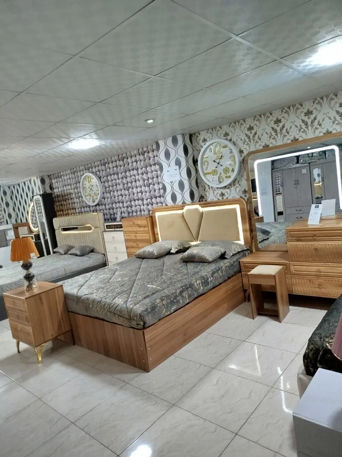 الماس سرویس خواب زیبای زرکالا|تخت و سرویس خواب|یاسوج, |دیوار