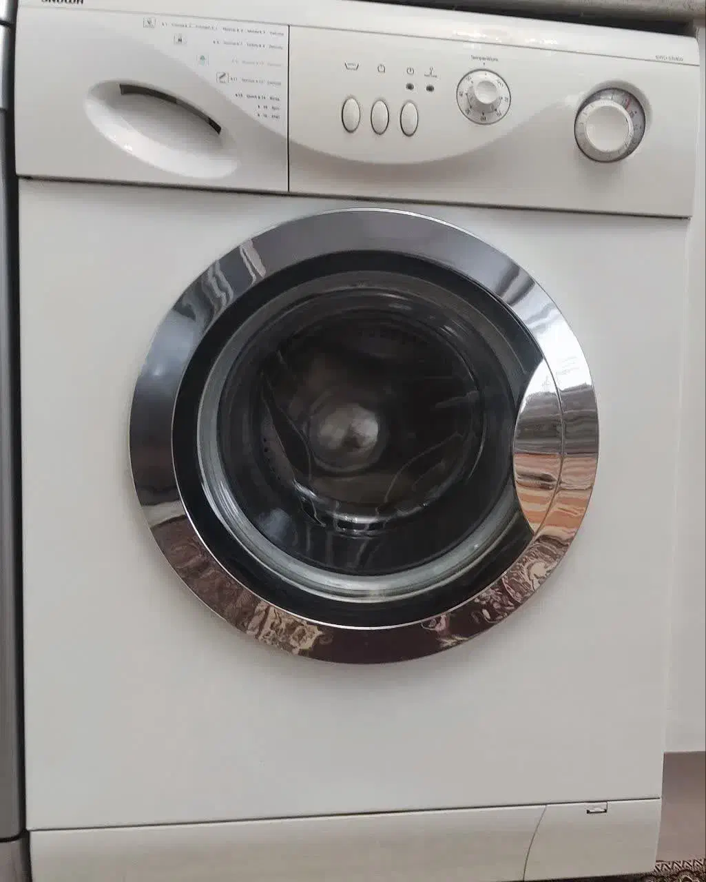 لباسشویی ۵ کیلویی اسنوا سفید رنگ شیک و سالم|ماشین لباسشویی و خشککن لباس|اردبیل, |دیوار