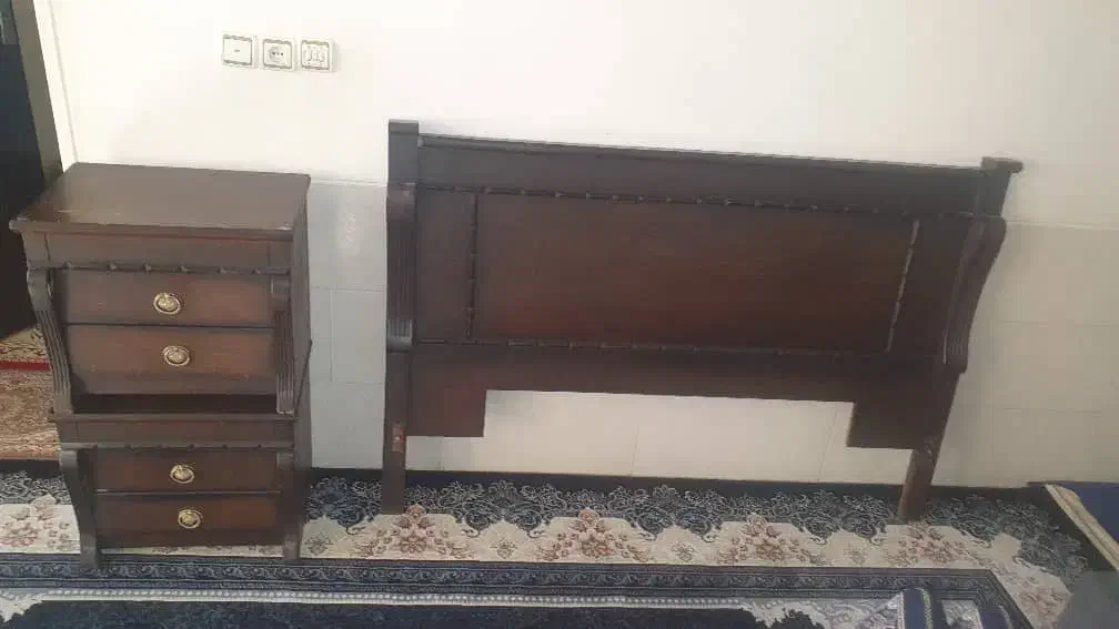 سرویس خواب چوب گردو|تخت و سرویس خواب|شیراز, شریف‌آباد|دیوار