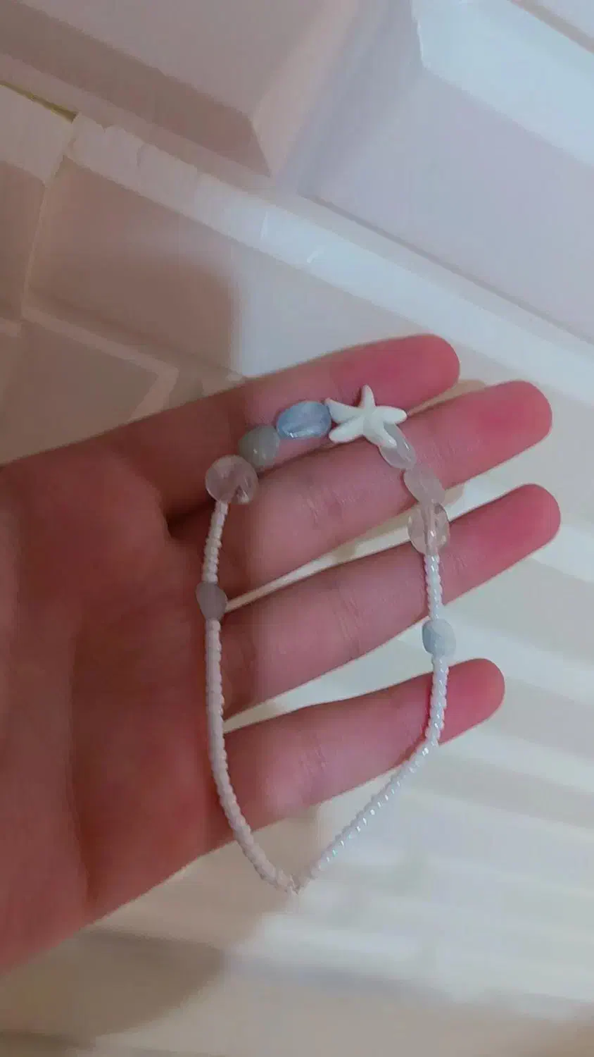 دستبند ترکیب اکوامارین و کوارتز شفاف|جواهرات|قم, براسون|دیوار