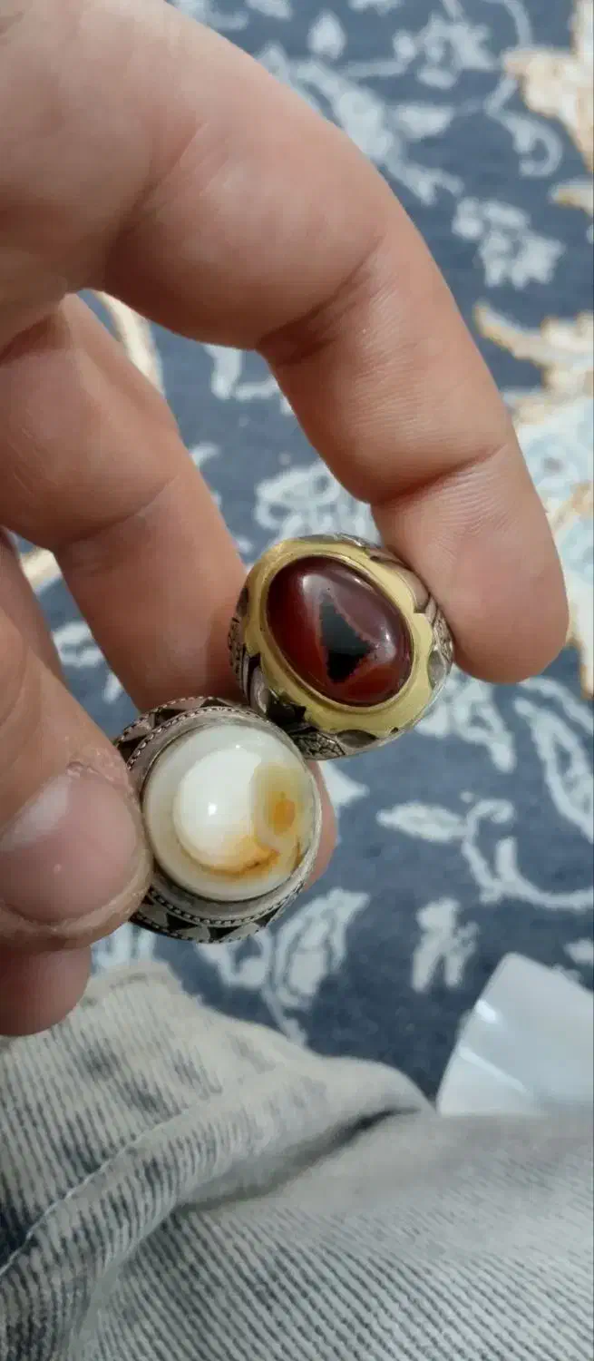 انگشتر نقره  باباقوری.و عقیق|جواهرات|مشهد, احمدآباد|دیوار