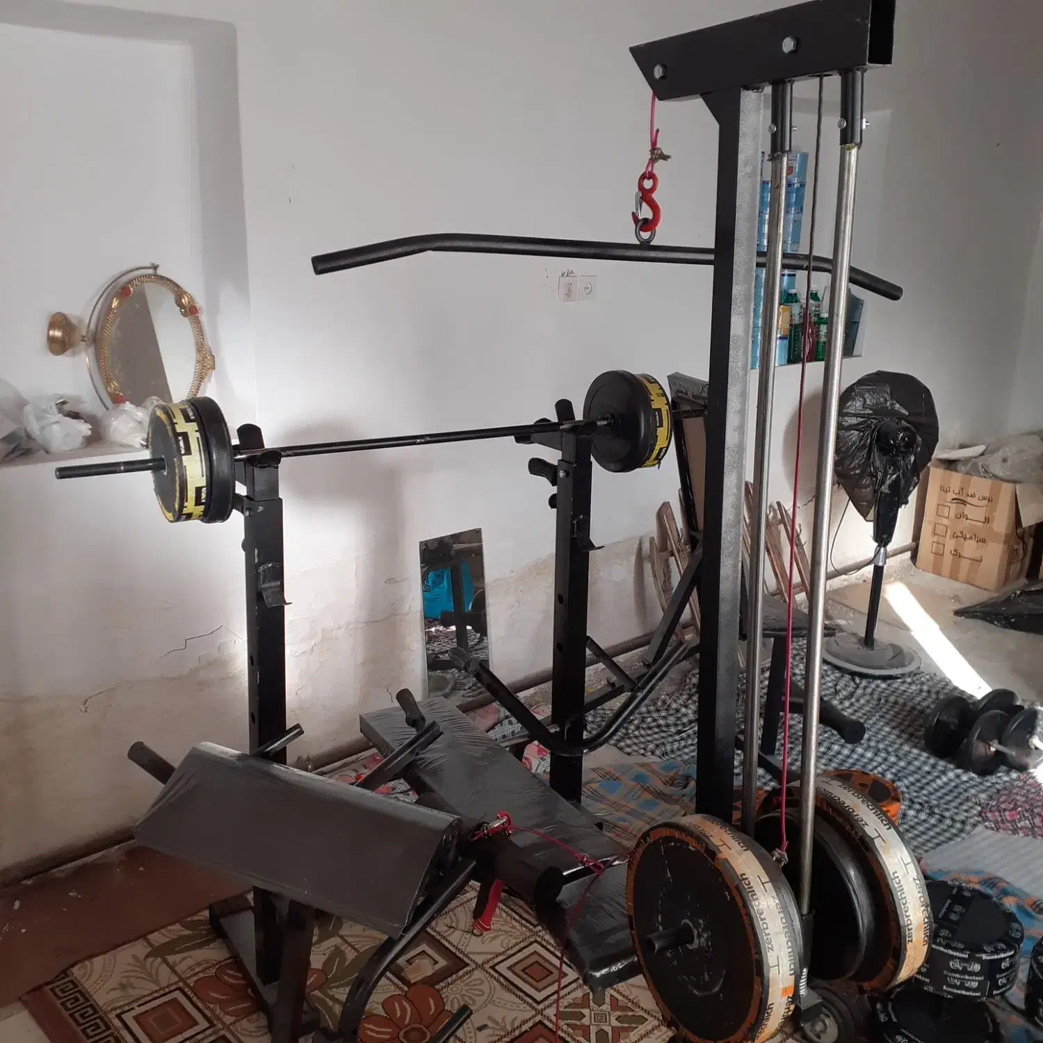 تجهیزات کامل بدنسازی خانگی ۴۲ کاره|تجهیزات ورزشی|مرند, |دیوار
