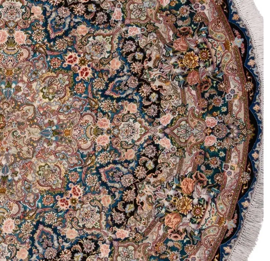 قالی دایره/چله ابریشم|فرش|تهران, جردن|دیوار