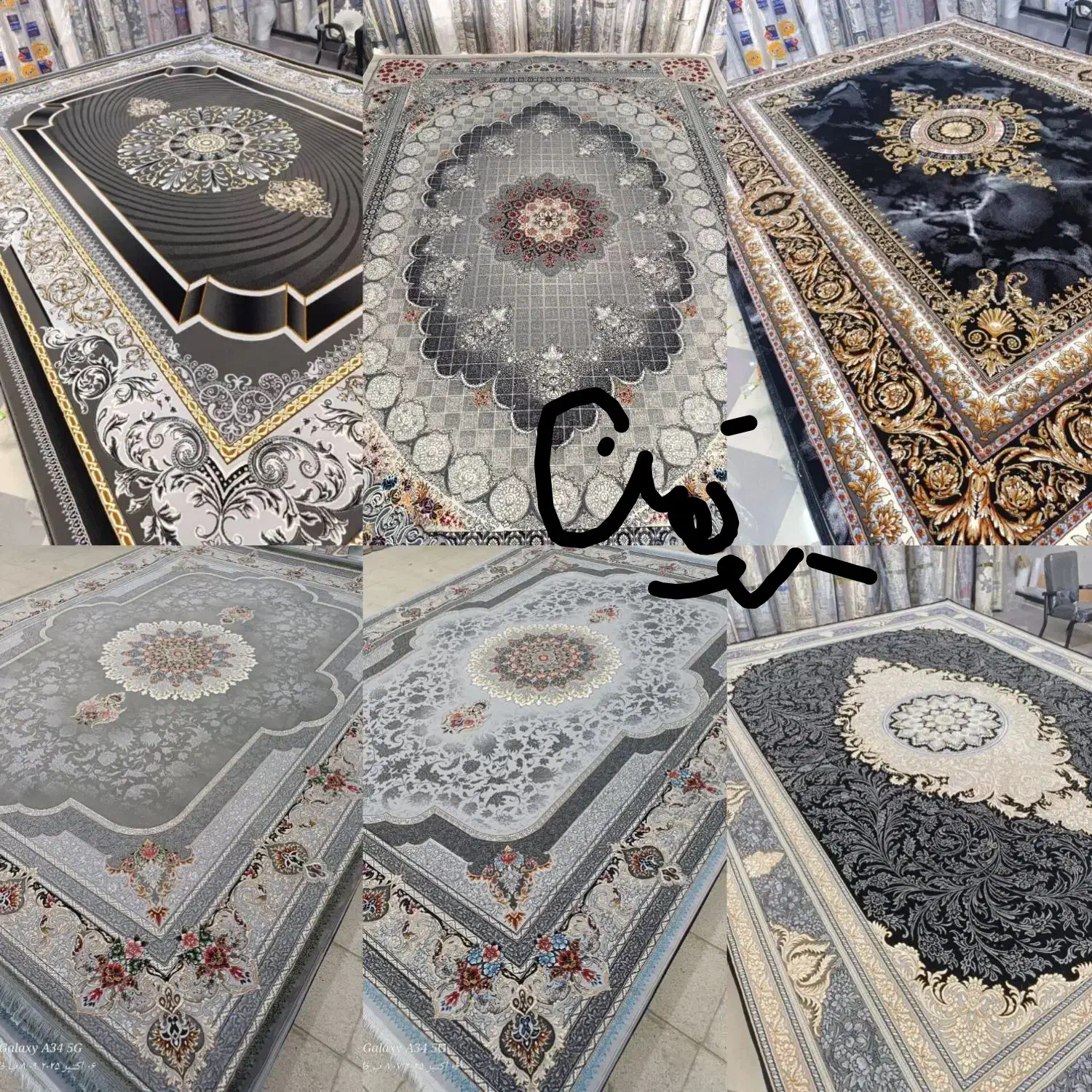 فرش ۱۲متری کاشان تمان نخ تراکم ۳۰۰۰ نوآکبند|فرش|زابل, |دیوار