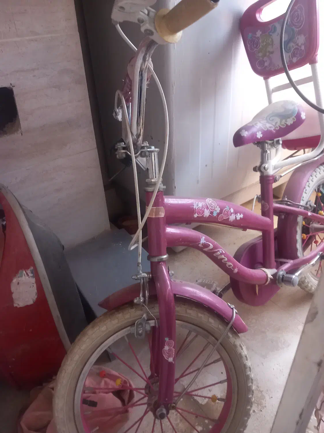 دوچرخه ۱۶ دخترانه سایز ۱۶ مدل وینا|دوچرخه، اسکیت، اسکوتر|صدرا-فارس, فاز ۲|دیوار