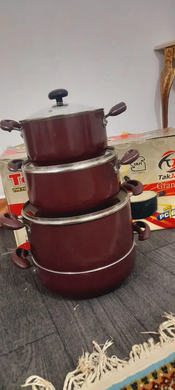 قابلمه ۷ پارچه ای چدن|ظروف پختوپز|نسیمشهر, |دیوار