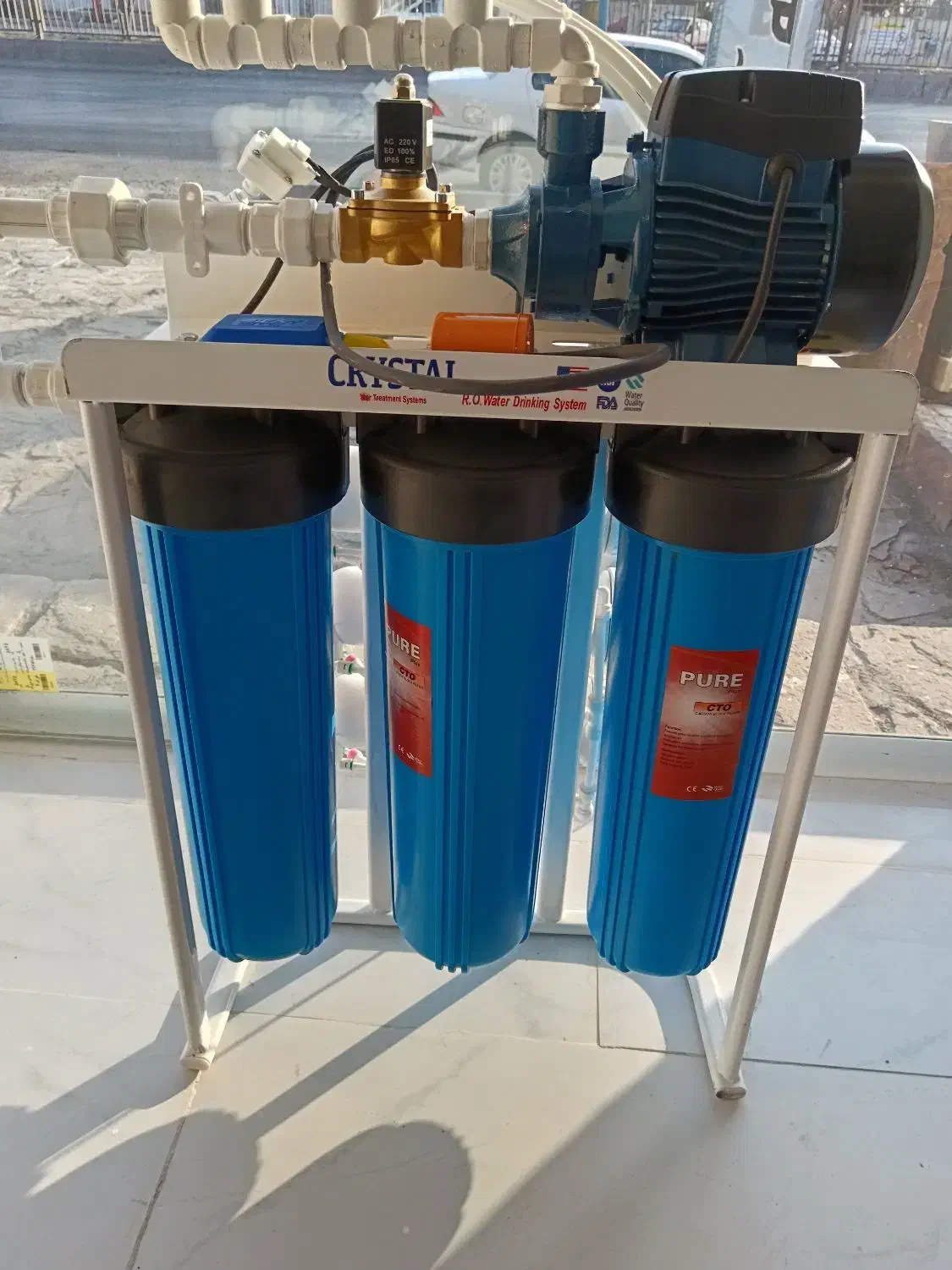 تصفیه آب نیمه صنعتی 1200 گالن|آب‌سردکن و تصفیه آب|صفادشت, |دیوار