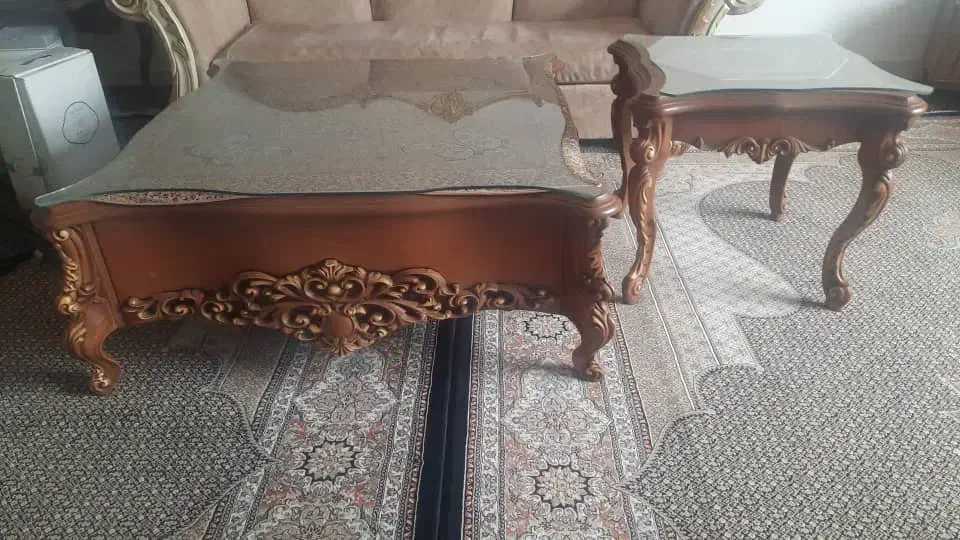 جلو مبلی همراه با دو تا عسلی|مبلمان خانگی و میز عسلی|اردبیل, |دیوار