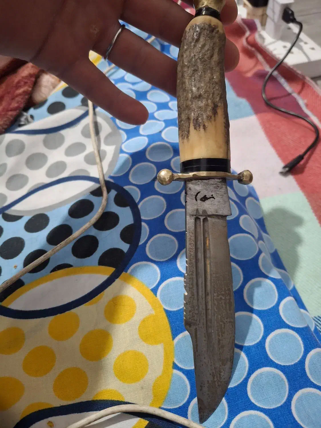 چاقوی شکاری،|کلکسیون اشیاء عتیقه|تالش, هشتپر|دیوار