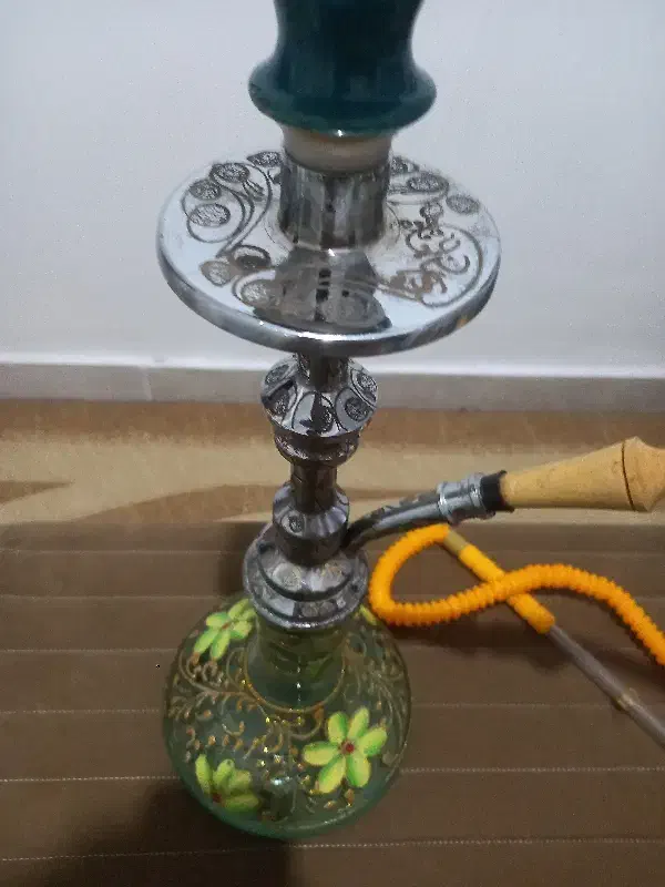 قلیون تنه برنج برنجی|کلکسیون و سرگرمی|هشتگرد, هشتگرد قدیم|دیوار