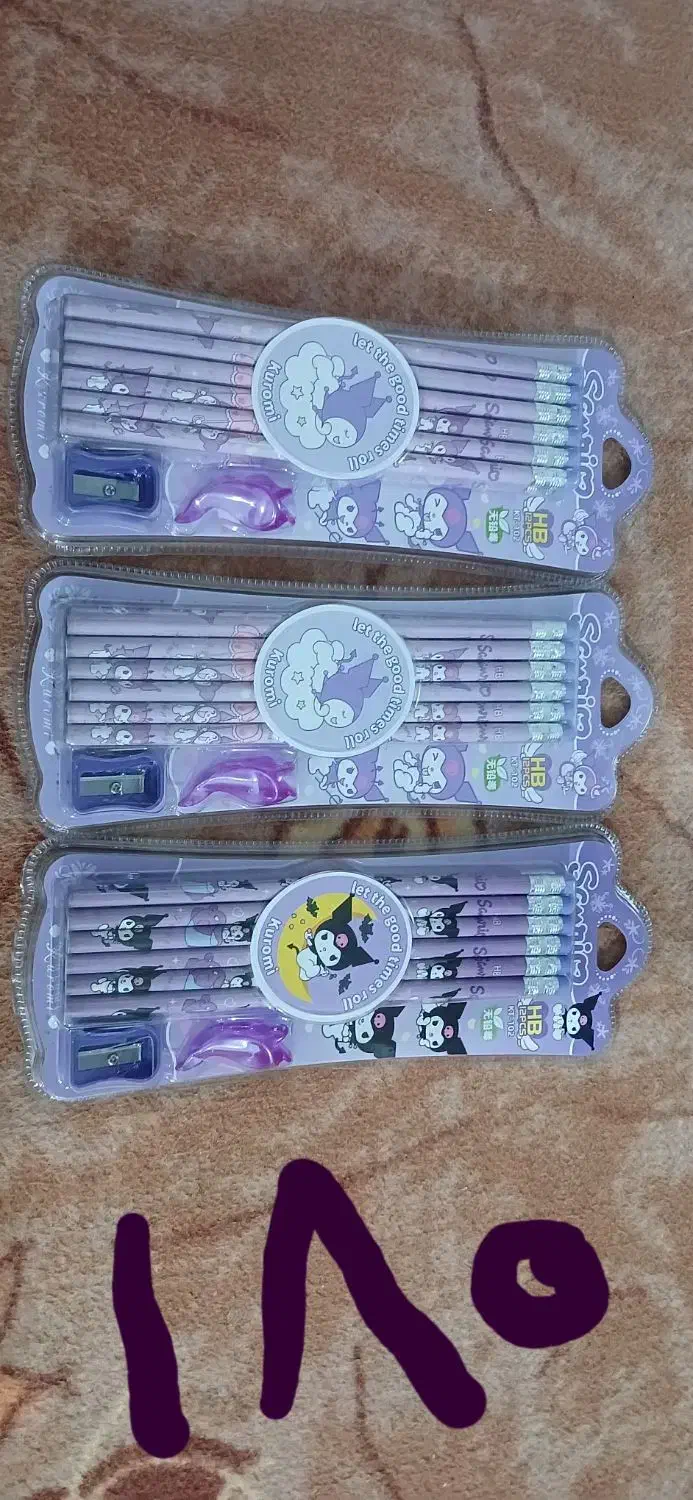 مداد مشکی ۱۵۰ هزار بسته ۱۲ عددی پاکن دار|لوازم التحریر|مریوان, |دیوار