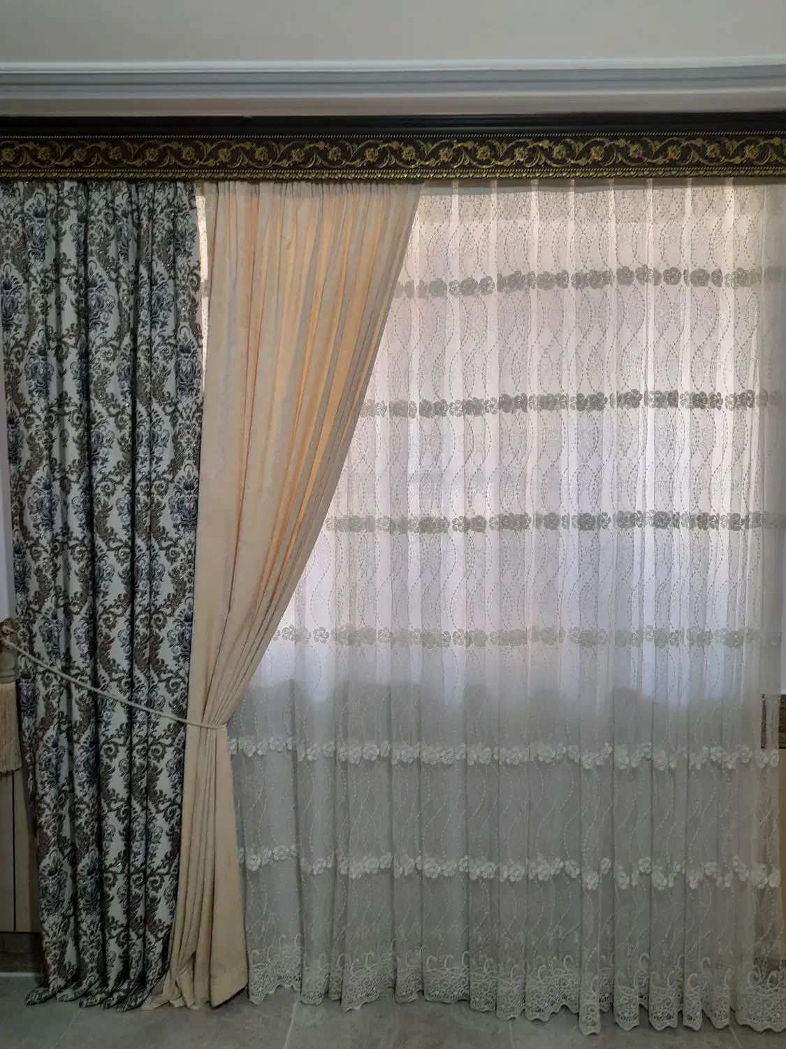 فروش پرده تمیز به دونه پارگی|پرده، رانر، رومیزی|گنبد کاووس, |دیوار