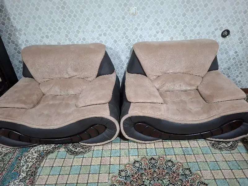 مبل ۷نفره و میز وسط|مبلمان خانگی و میز عسلی|نورآباد ممسنی, |دیوار