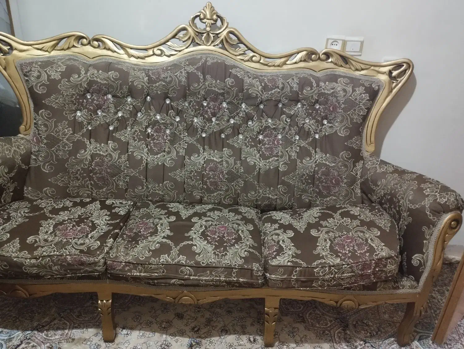مبل سلطنتی ۹نفره|مبلمان خانگی و میز عسلی|نظرآباد, نظرآباد|دیوار