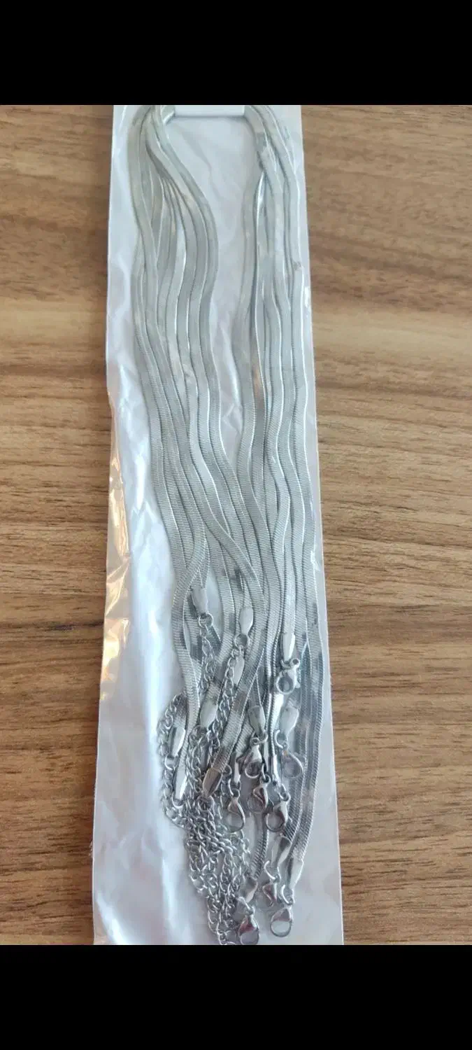 گردن بند ماری استیل و طلایی|بدلیجات|قائن, |دیوار