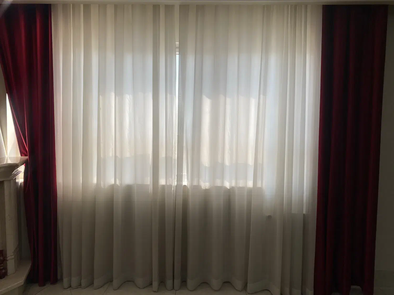 دو عدد پرده سالن|پرده، رانر، رومیزی|شیراز, دکتر حسابی|دیوار