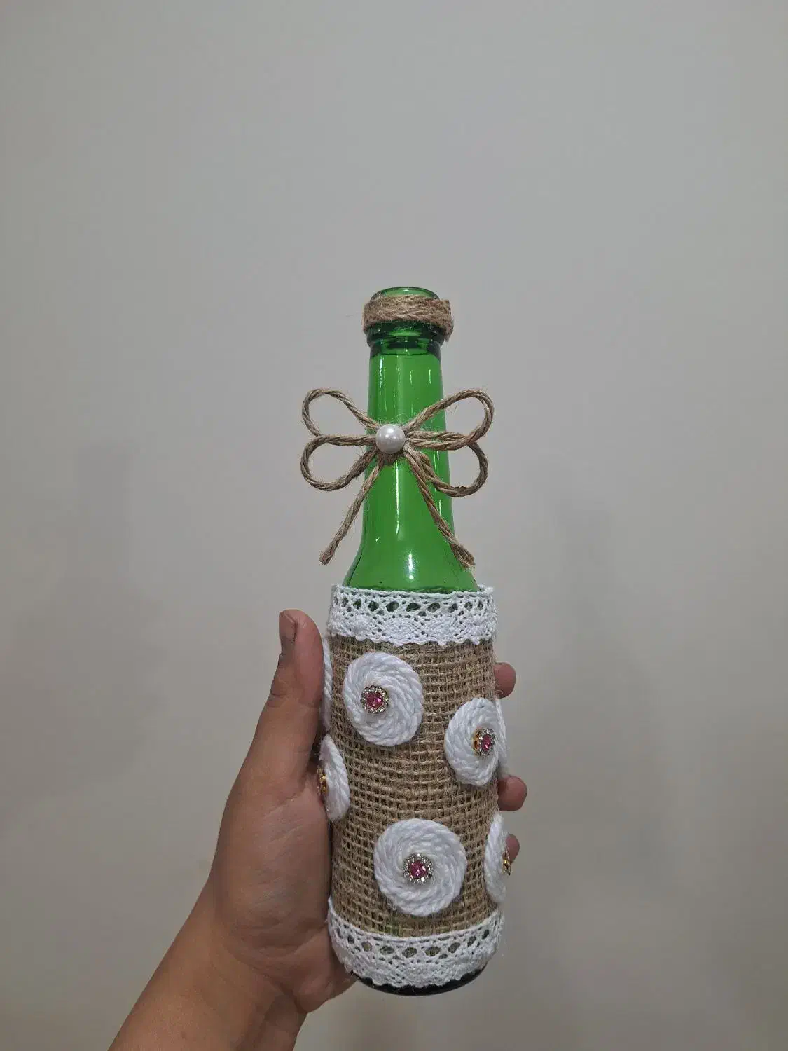 گلدان شیشه ای دست ساز|گل و گیاه طبیعی|سیرجان, |دیوار