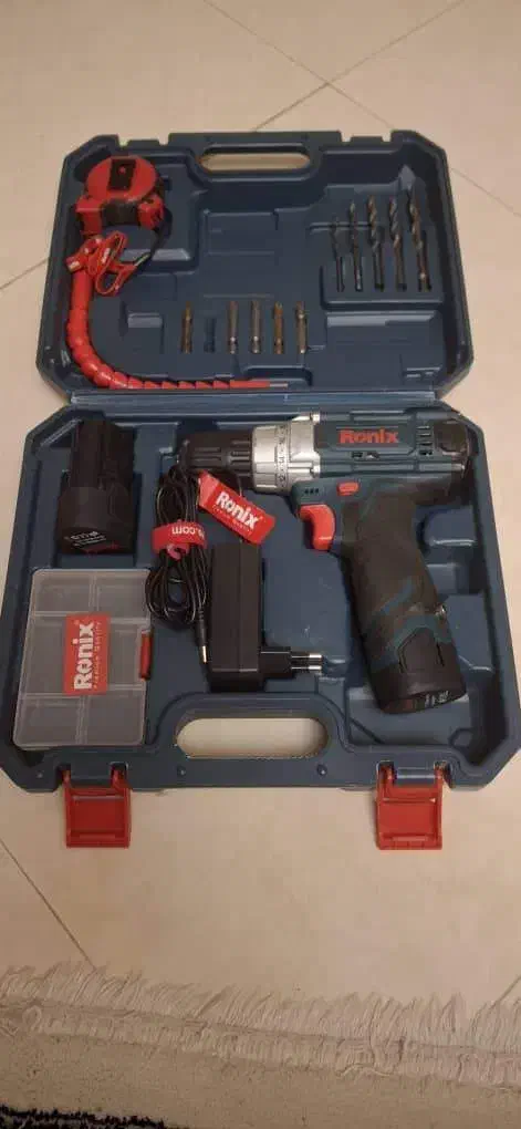 مجموعه 19 عددی از دریل شارژی برند رونیکس اصلی|ابزارآلات|ساری, |دیوار