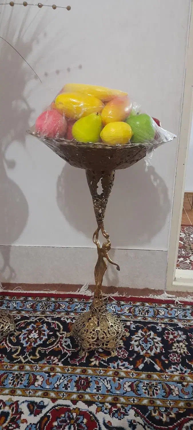 گلدان ومیوه خوری برنز|صنایع دستی و سایر لوازم تزئینی|میانه, |دیوار