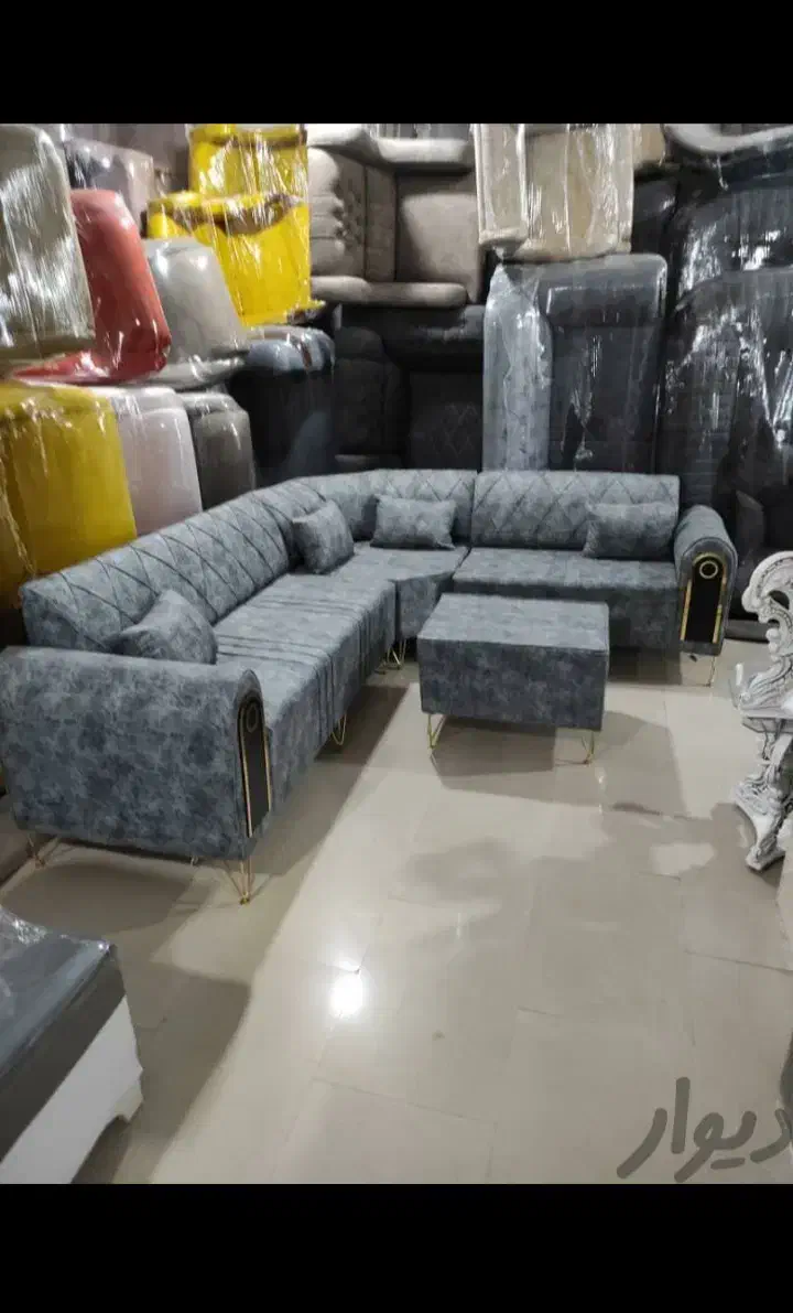 مبل ال چستری همراه میز(مبل خلیج فارس)|مبلمان خانگی و میز عسلی|کرمانشاه, |دیوار