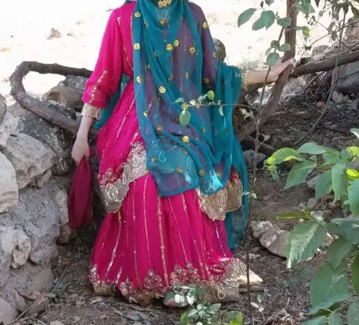 لباس محلی حریر حاشیه دار|لباس|اصفهان, شاهد|دیوار