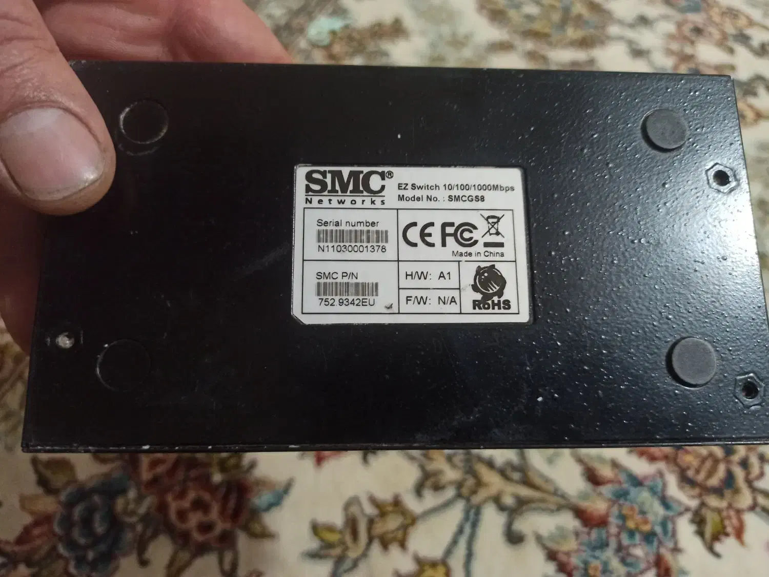 سوییچ 8 پورت مدل SMCGS8|مودم و تجهیزات شبکه|هشترود, |دیوار