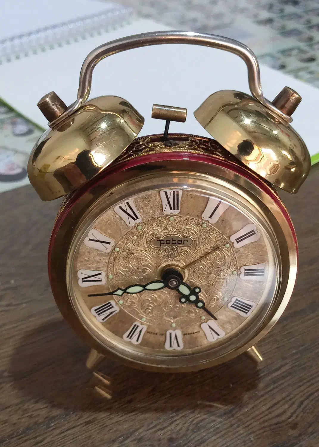 ساعت دور ملیله آلمانی،مارک پیتر،سایز کوچک|کلکسیون اشیاء عتیقه|کاشان, صنعت|دیوار