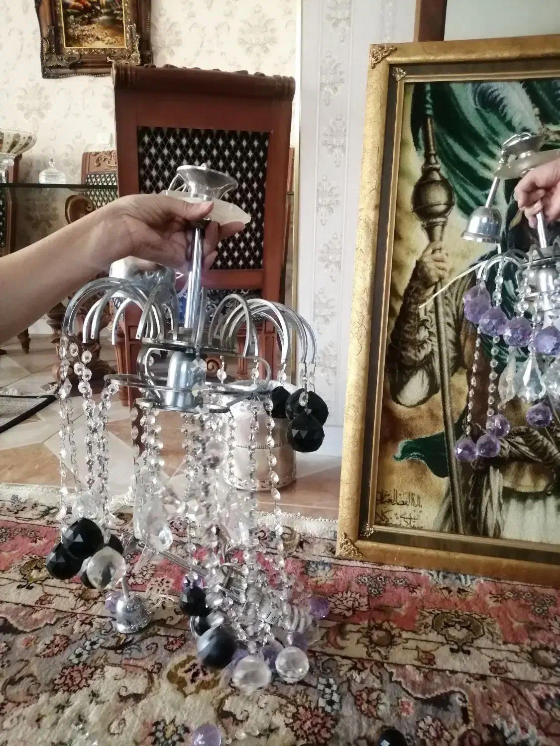 لوستر|لوستر و چراغ آویز|تبریز, |دیوار