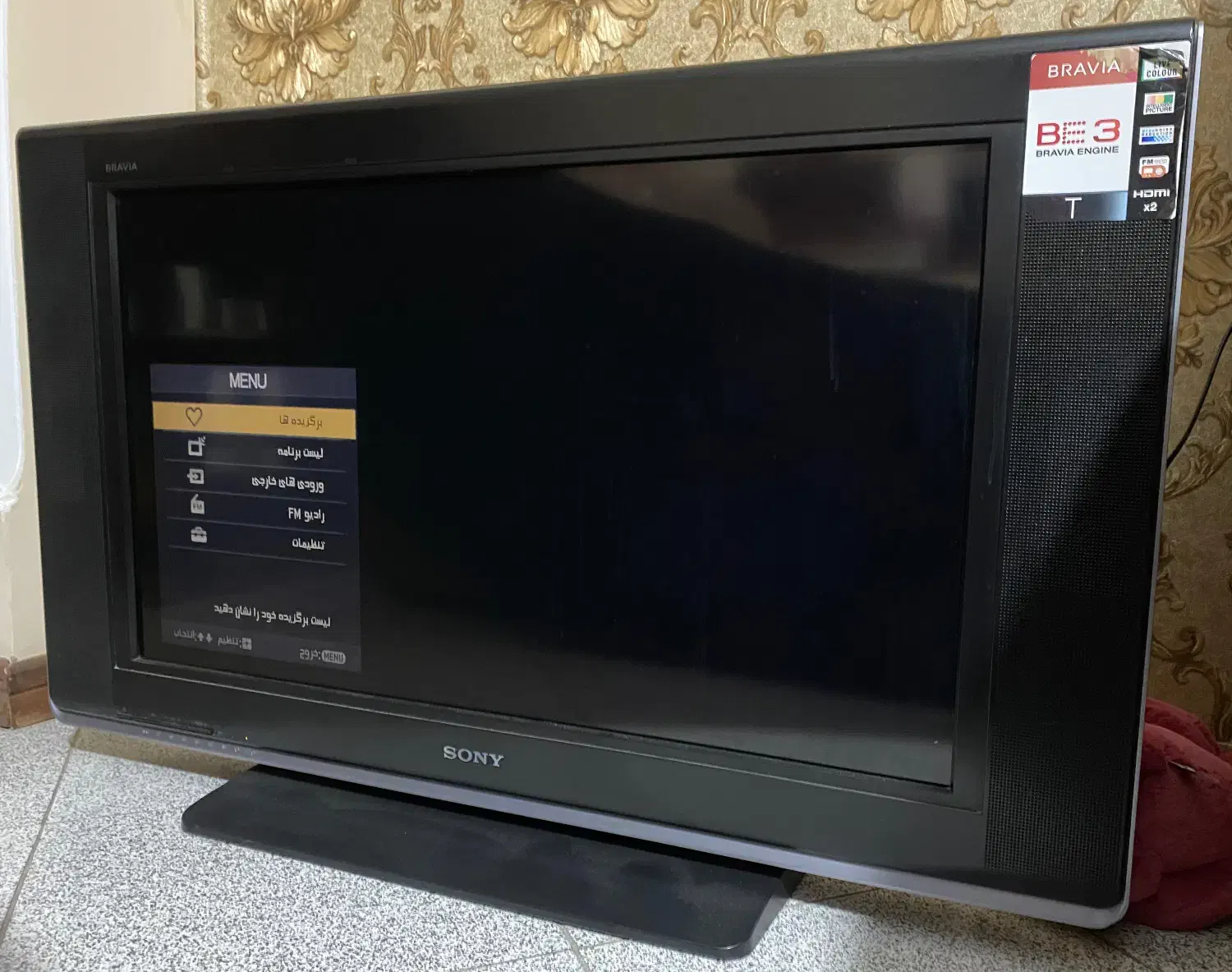 تلویزیون ال سی دی سونی ۳۲ اینچ|تلویزیون و پروژکتور|ساری, |دیوار