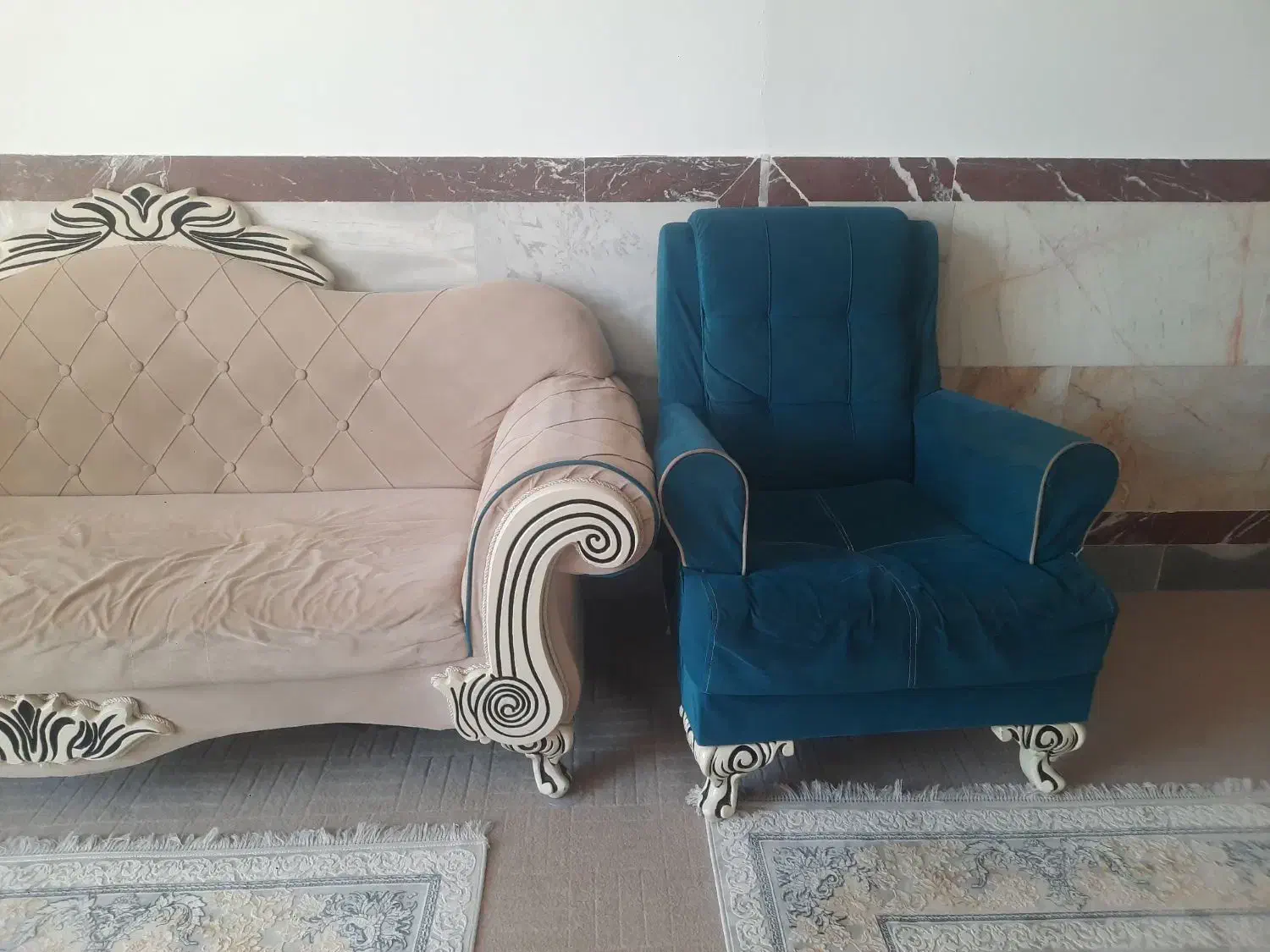 مبل دست دوم و قیمت مناسب|مبلمان خانگی و میز عسلی|دیواندره, |دیوار