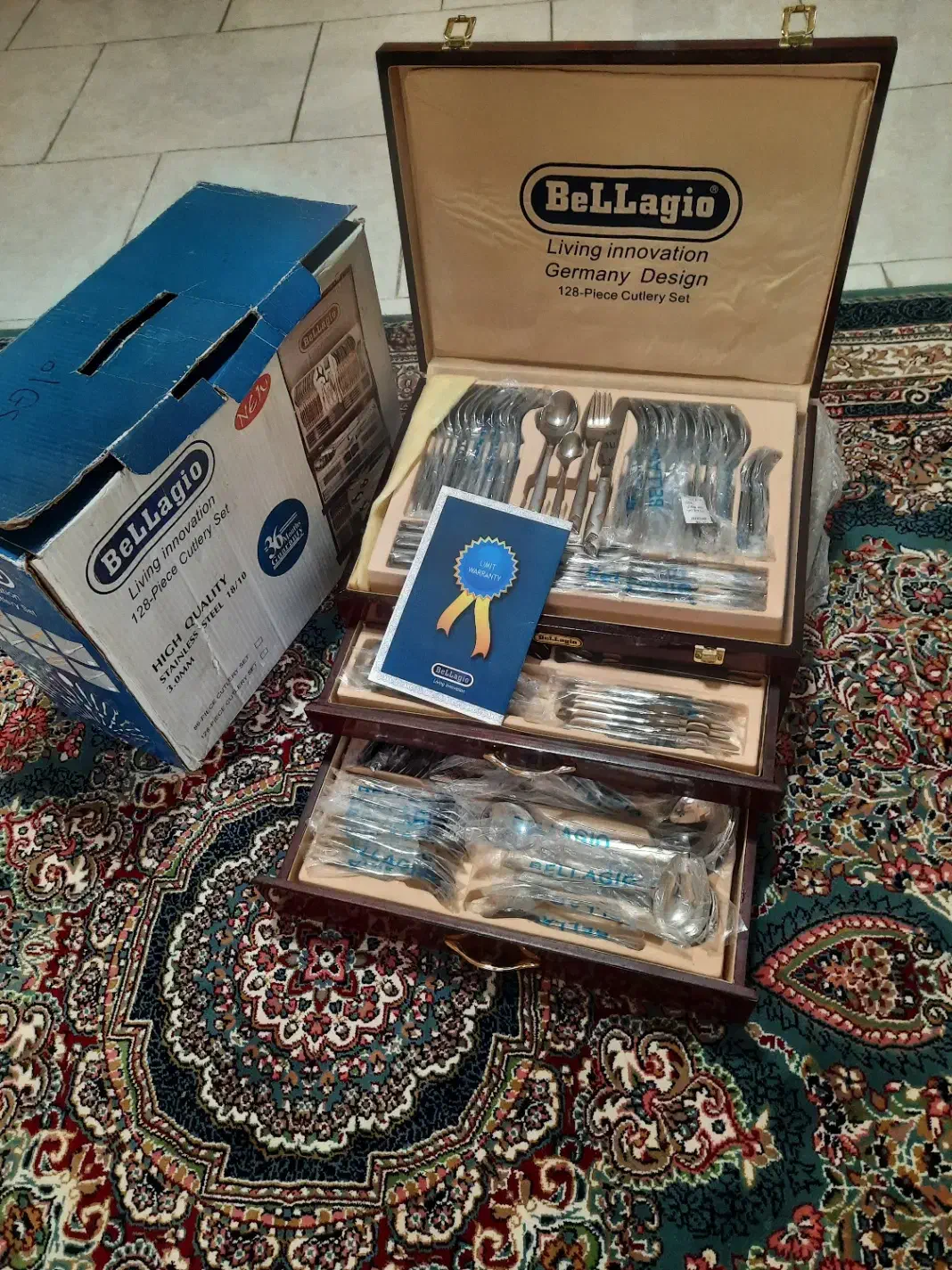 سویس قاشق چنگال ۱۲ نفره بلاژیو اصل آلمان|ظروف سرو و پذیرایی|فردیس, فردیس|دیوار