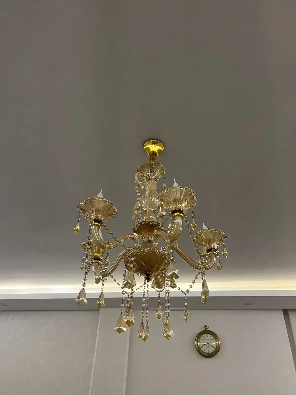 لوستر ۵ شاخه ترک|لوستر و چراغ آویز|تهران, علم و صنعت|دیوار