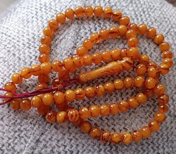 تسبیح کهربا ۱۰۱ دانه|کلکسیون اشیاء عتیقه|محمدبار, |دیوار