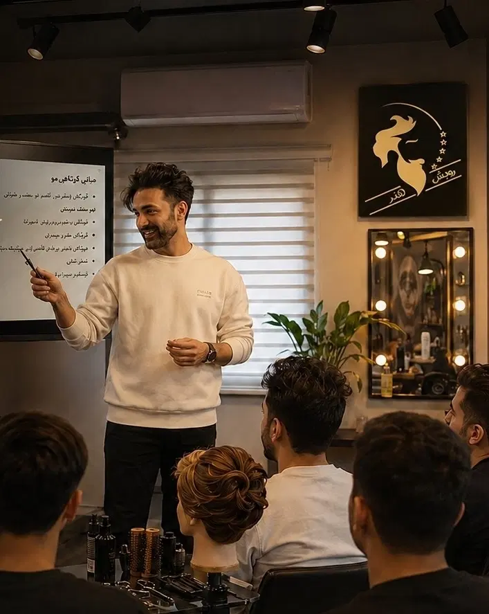 پیرایش آموزشگاه مردانه آموزش ارایشگری (رویش هنر)|خدمات زیبایی و سلامت|تهران, میدان ولیعصر|دیوار