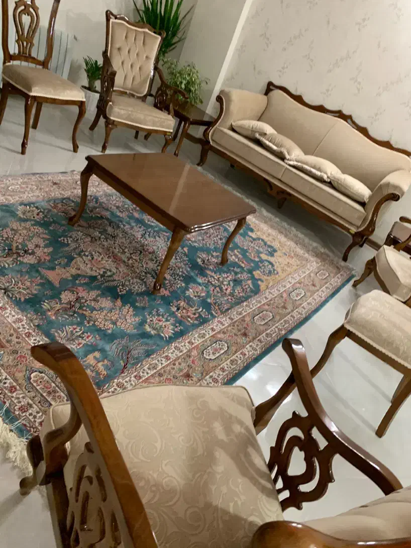 فروش مبلمان ومیزغذاخوری ۸نفره|مبلمان خانگی و میز عسلی|شیراز, شهرک آرین|دیوار