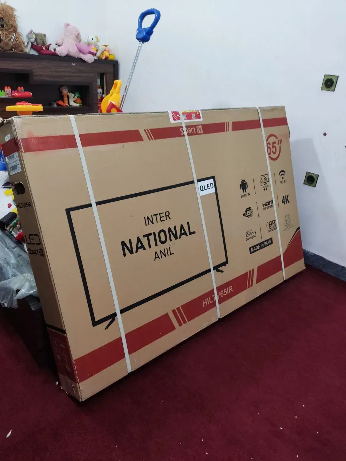 تلویزیون۶۵اینچ اندروید۱۳ 4kناسیونال پلمپ صفر|تلویزیون و پروژکتور|دهدشت, |دیوار