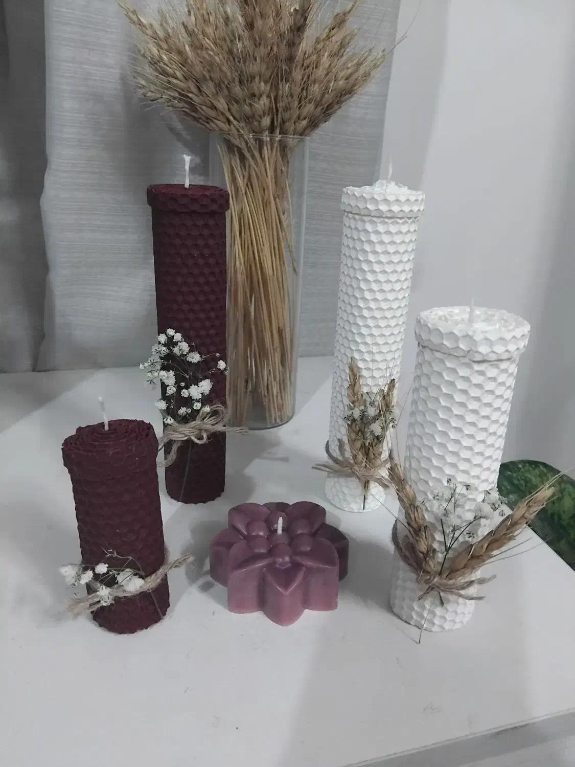 انواع شمع های دست ساز|صنایع دستی و سایر لوازم تزئینی|کازرون, |دیوار