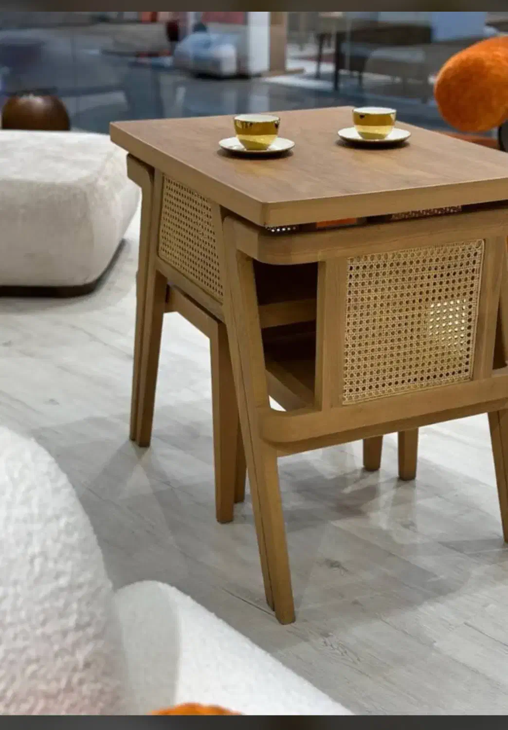 ناهارخوری ۲نفره حصیری|میز و صندلی غذاخوری|کاشان, گارزگاه|دیوار