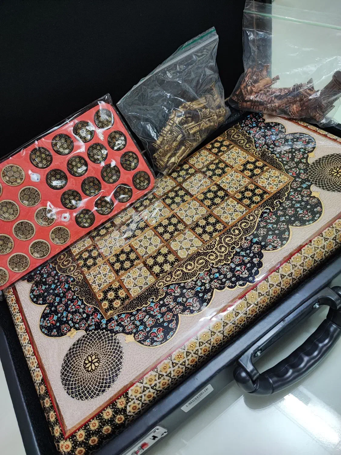 تخته نرد خاتم کاری شده سامسونت دار|اسباببازی|قم, بلوار امین و ساحلی|دیوار