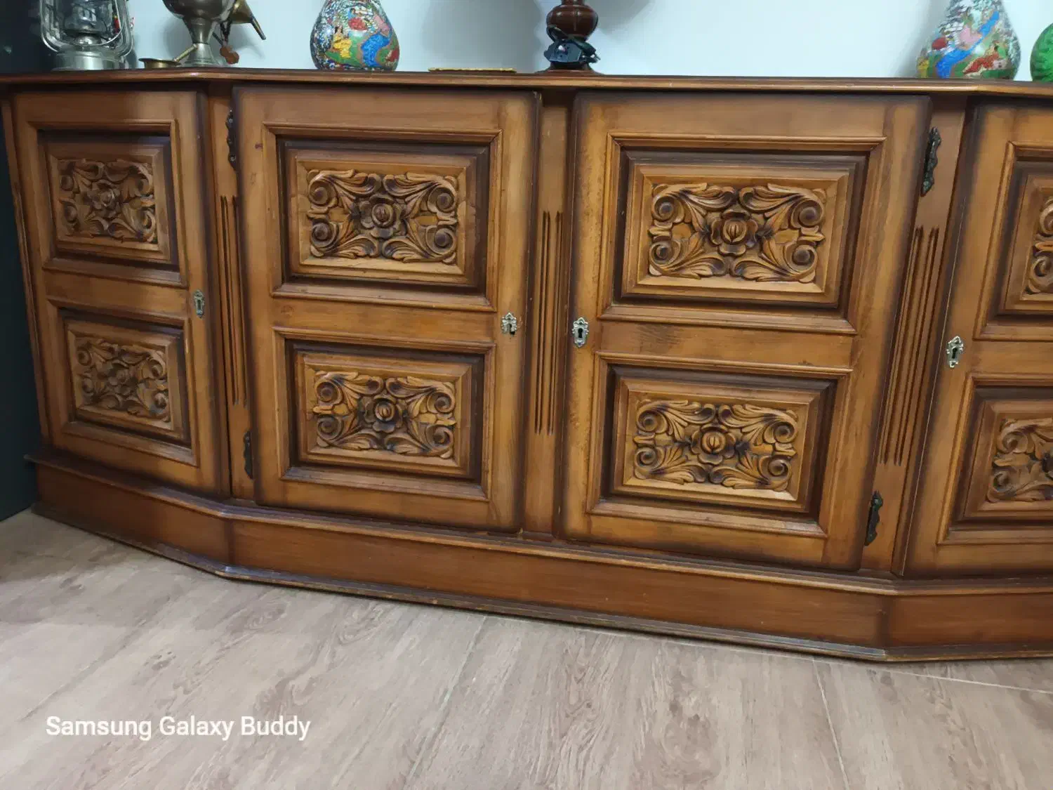 بوفه قدیمی چوب خالص|بوفه، ویترین، کنسول|سنندج, |دیوار