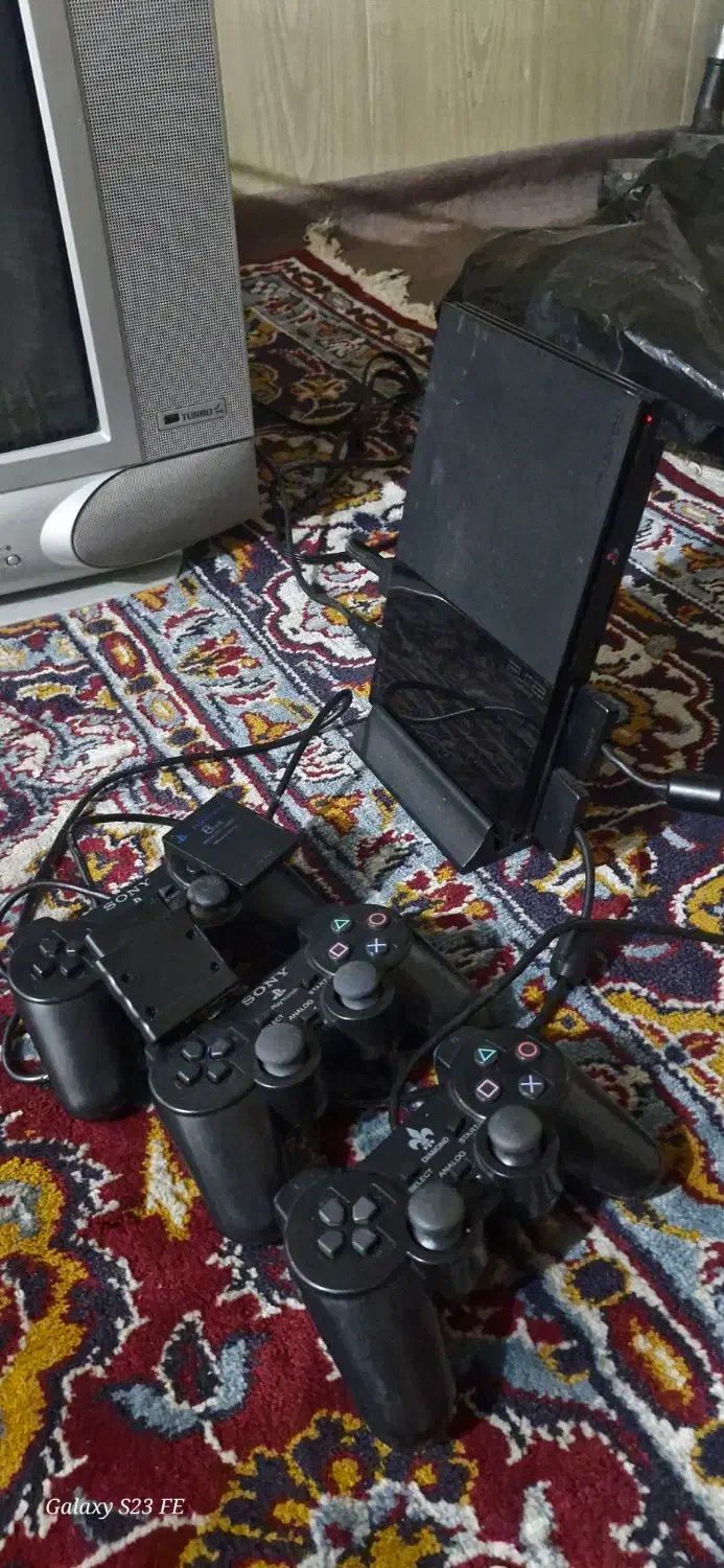 ps2 slim|کنسول، بازی ویدئویی و آنلاین|رشت, معلم|دیوار