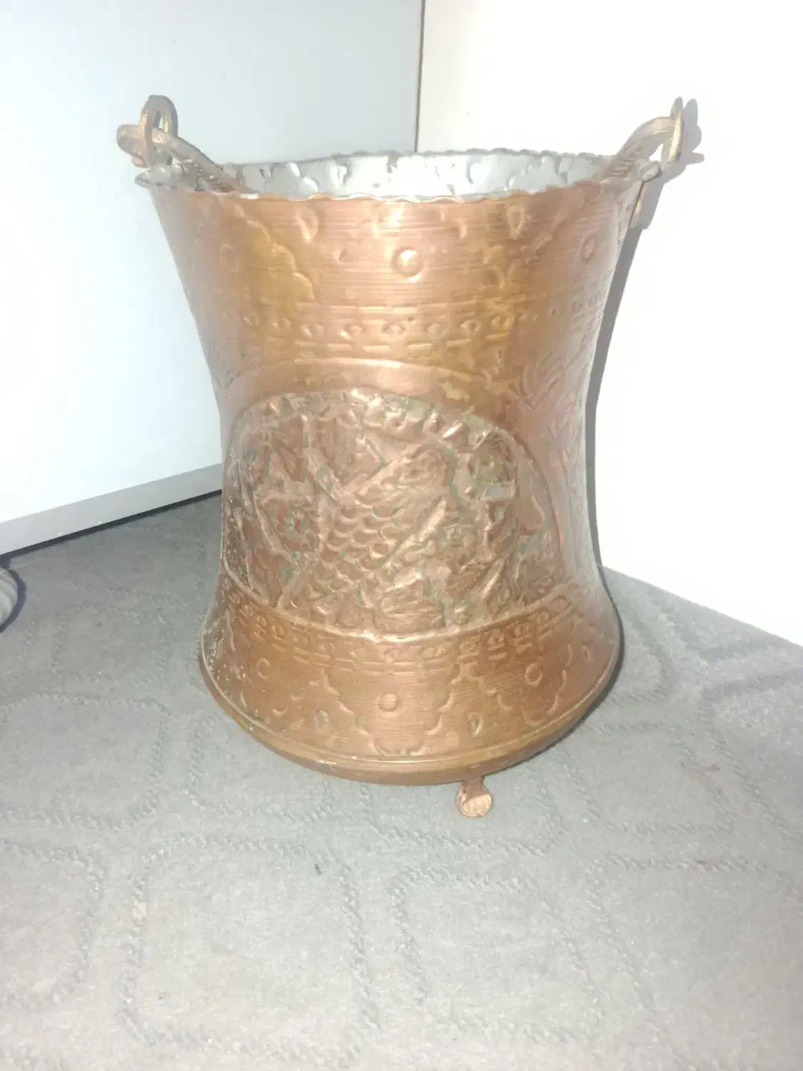 سطل مسی|صنایع دستی و سایر لوازم تزئینی|قم, ولیعصر|دیوار